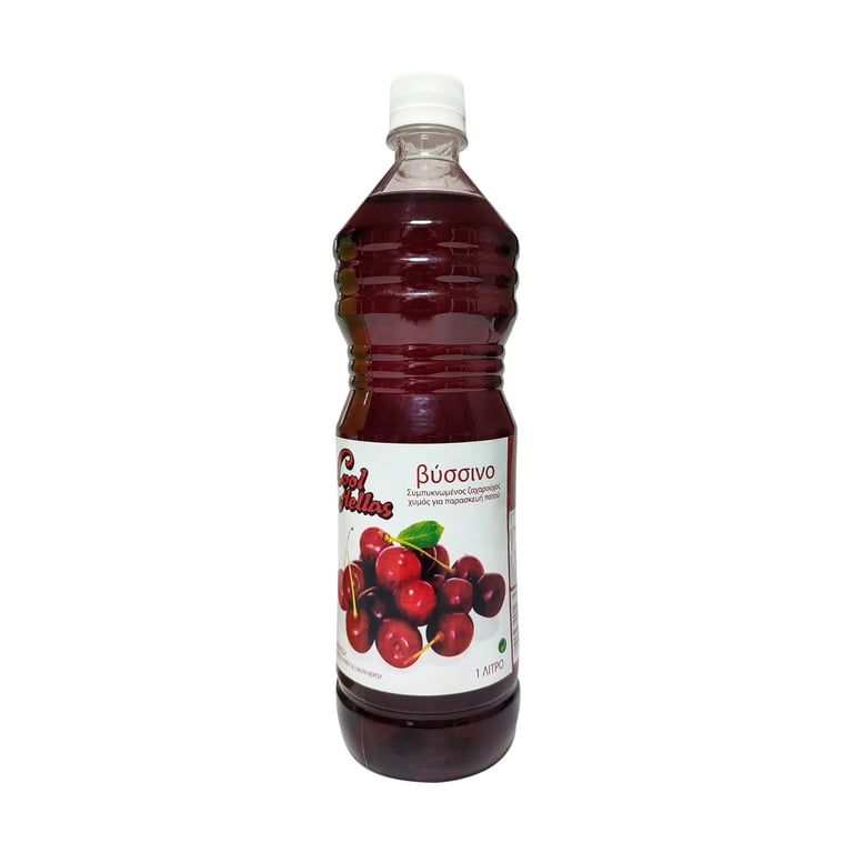 Cool Hellas 1L Ζαχαρ Χυμος Βυσσινο (pet)