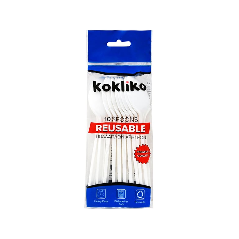 Κοκλικο Disposable Spoons White 10pcs