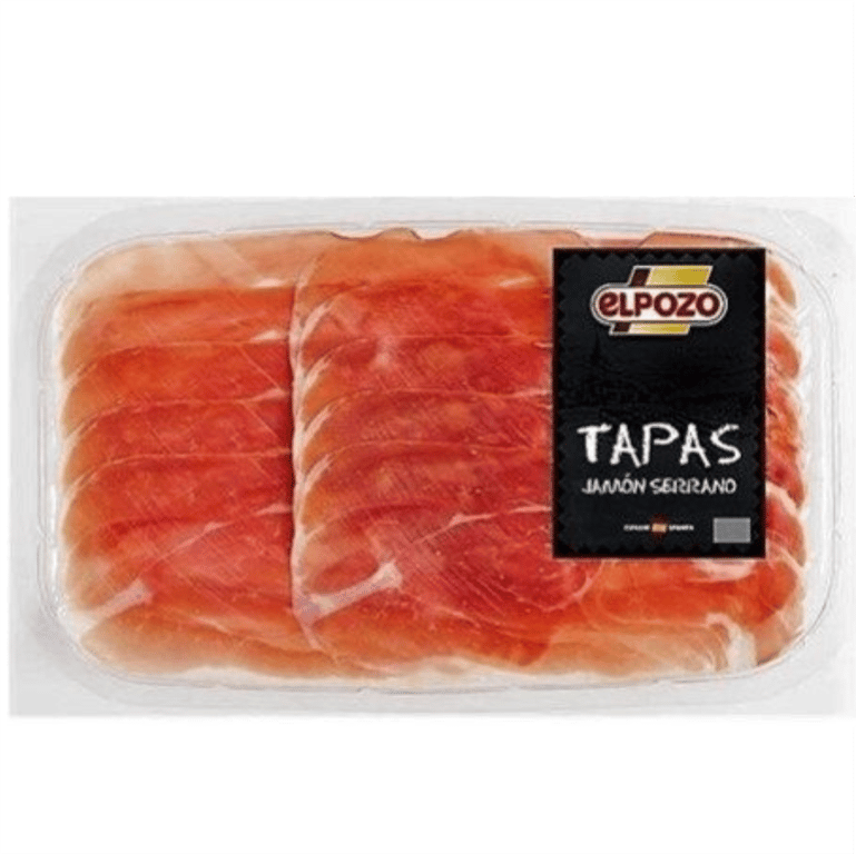 Elpozo Serrano Ham Tapas Gluten-Free 100g Sliced