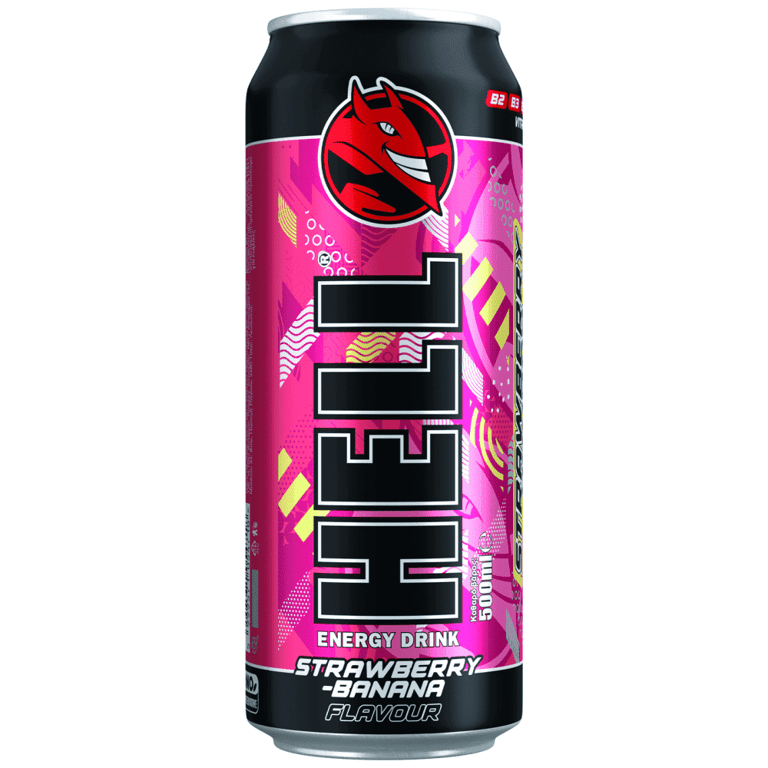 Hell Energy Drink Strawberry-Banana 500ml
