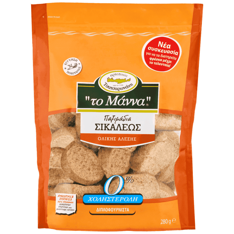 Μαννα Rye Rusk 280g