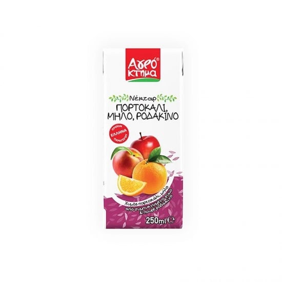 Αγρόκτημα Orange Apple Peach Nectar 250ml