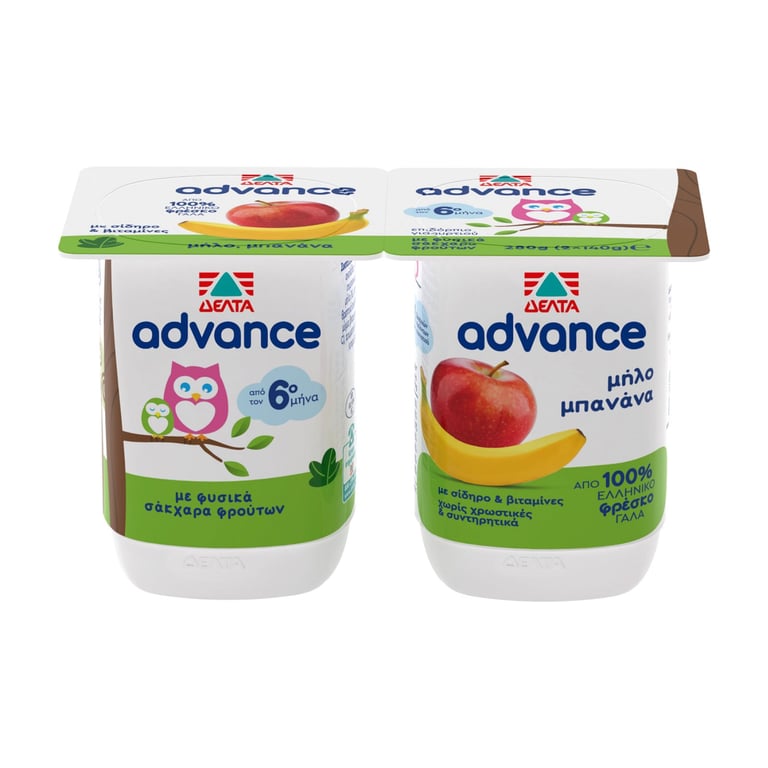 Δέλτα Advance Apple Banana 140g x2