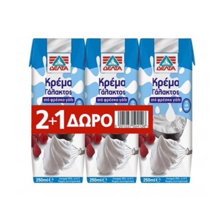 Δέλτα Cream 35% 250ml x3