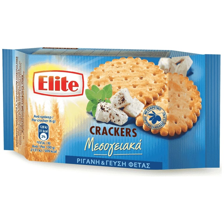 Elite Mediterranean Feta Oregano Crackers