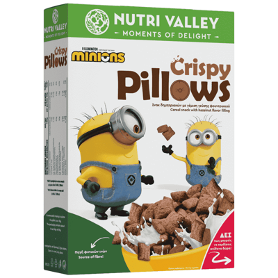 Nutri Valley Minions Crispy Pillows Hazelnut 375g