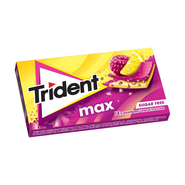 Trident Max Gum Blackberry Lemon 27g