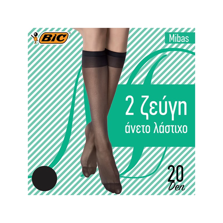 BIC Ankle Socks 20 Denier Black