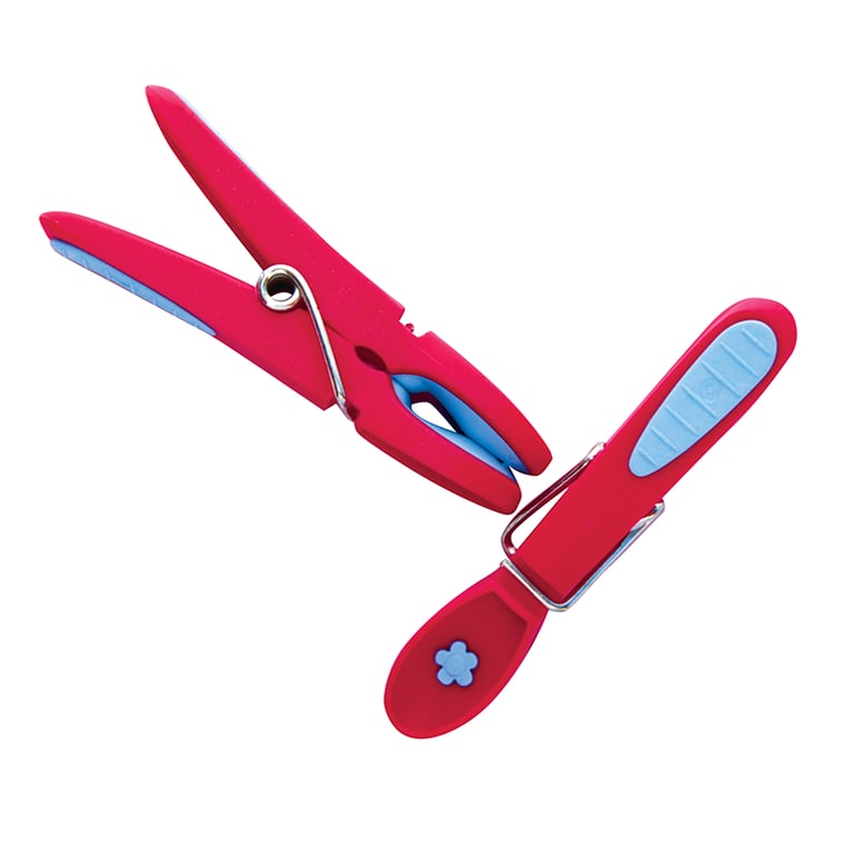 Ιονιον Two-color Clothespins with Rubber 20 Pieces