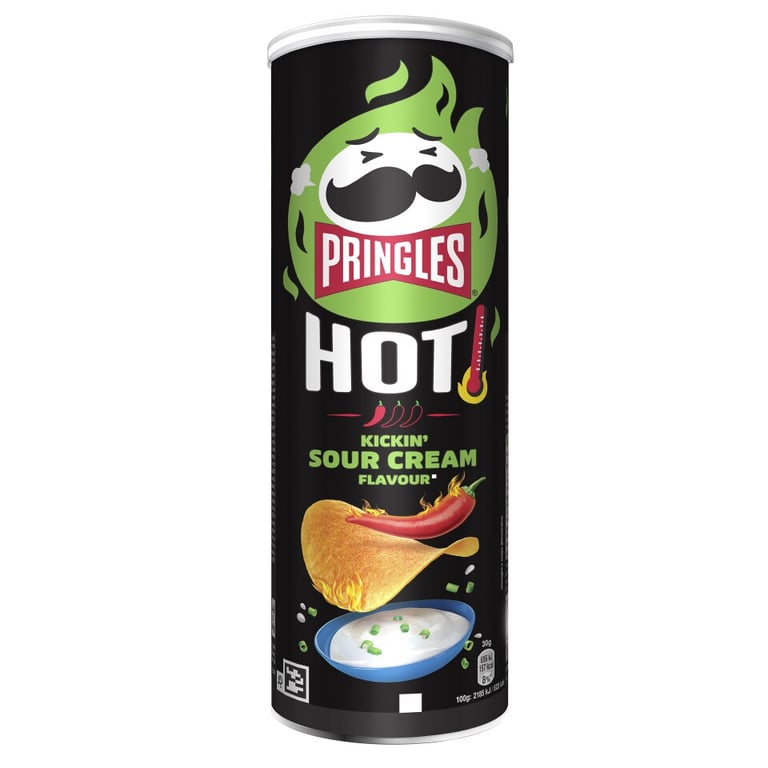 Pringles Hot Kickin Sour Cream Chips 160gr