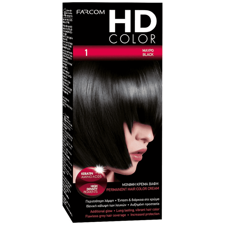 HD Hair Color N.1 Black Ebony 60ml
