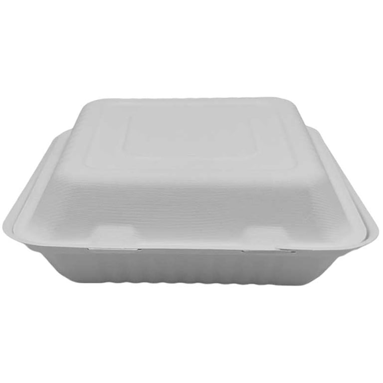 Tessera Microwave Container from Sugarcane 750cc with Lid 5 Pieces