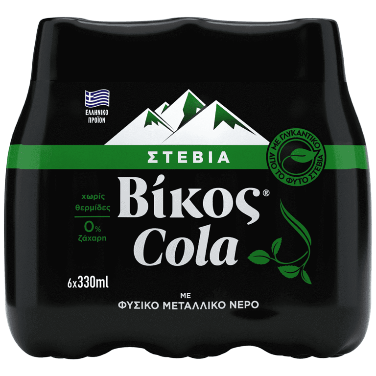 Βικος Cola Stevia 330ml x6