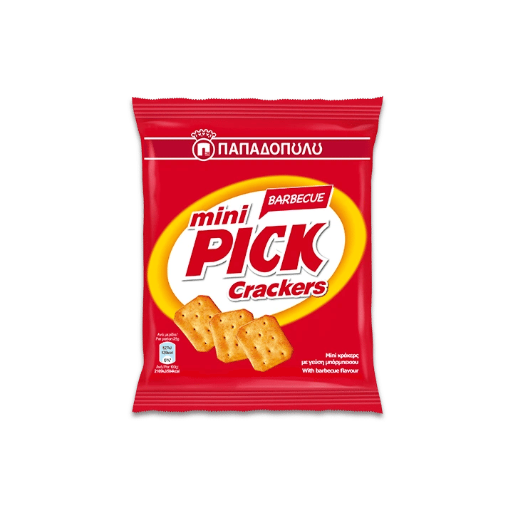 Παπαδοπούλου Mini Pick Crackers Barbeque 70g