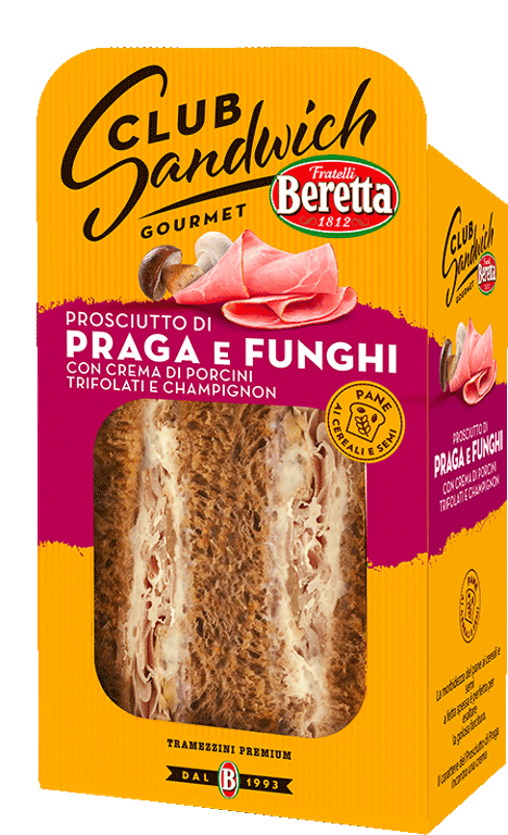 Beretta Club Sandwich Prosciutto & Funghi 160g