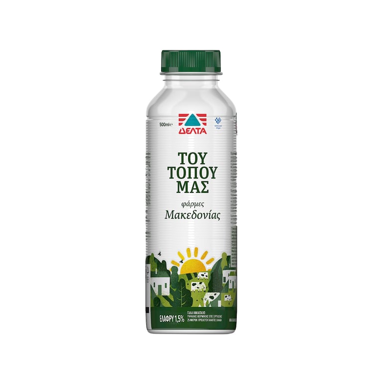 Δέλτα TOU Topou MAS Milk 1.5% UHT 500ml