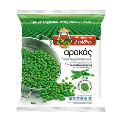 Μπάρμπα Στάθης Barba Stathis Peas Frozen 420g