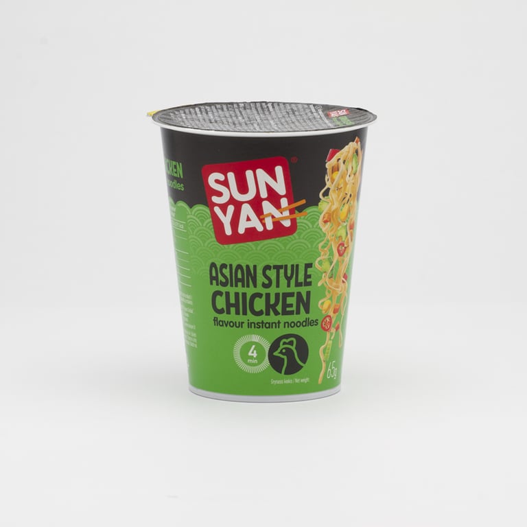 SUN YAN Chicken Instant Noodles Cup 65g