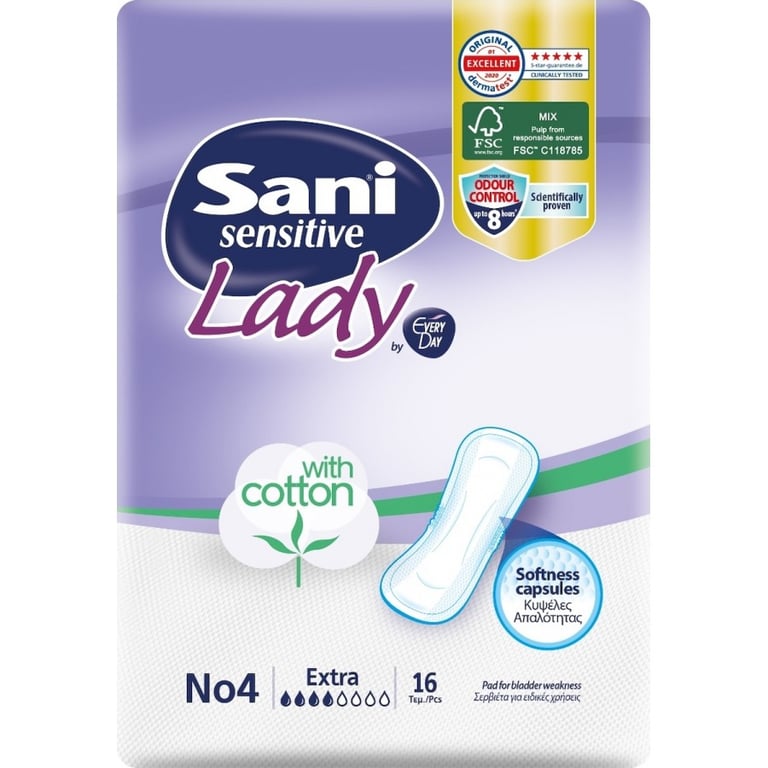 Sani Lady Special Use Pads Extra no4 16 Pieces