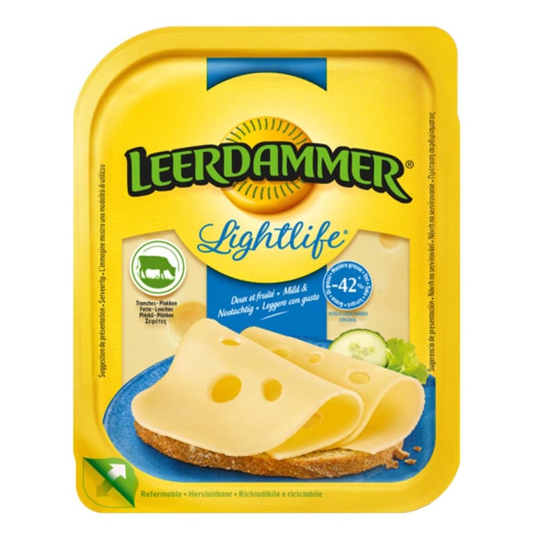 Leerdammer Lightlife Light Cheese Slices 175g