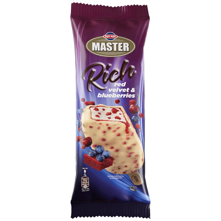 ΚΡΙ ΚΡΙ Master Rich Red Velvet Ice Cream Bar 72g