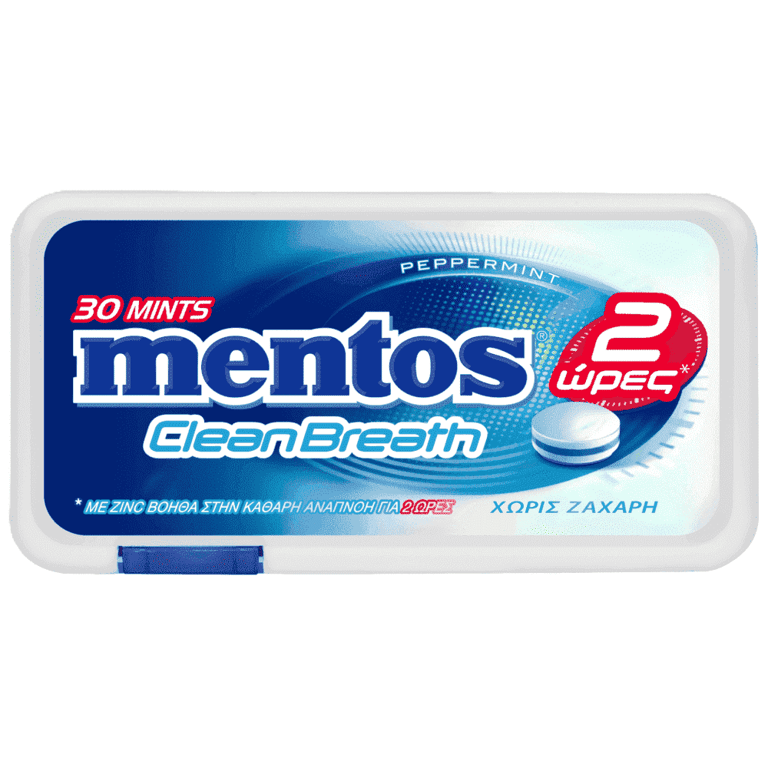 Mentos Clean Breath Peppermint Sugar-free