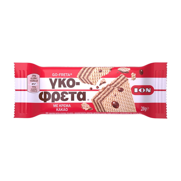 ΙΟΝ Wafer with Cocoa Cream 28g