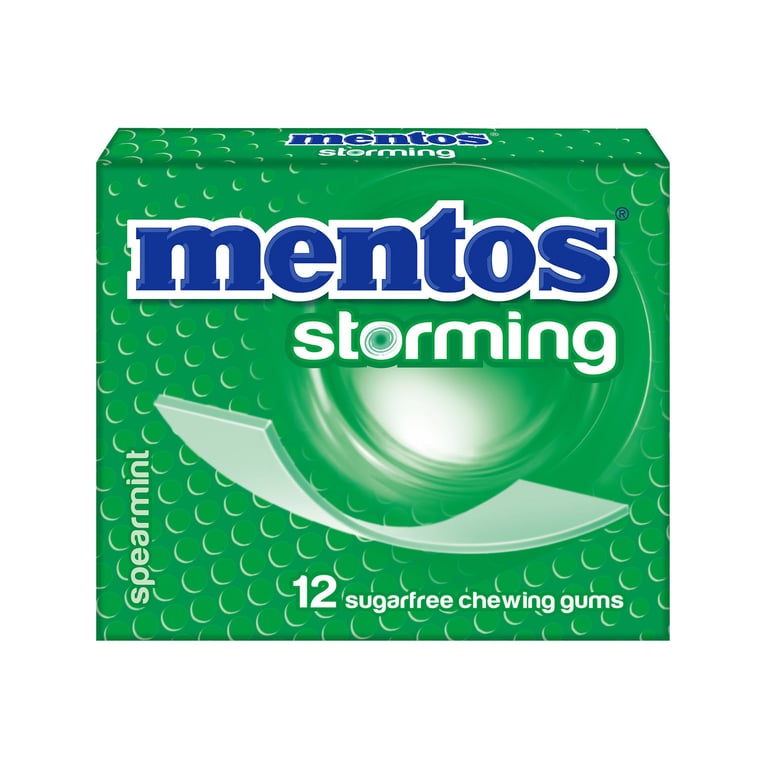 Mentos Storming Spearmint Chewing Gum