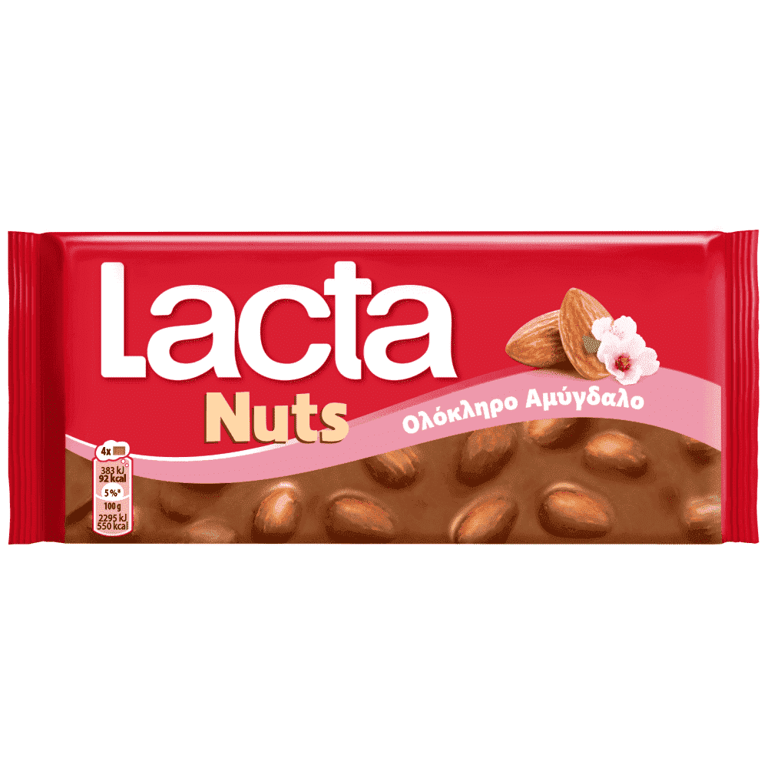 Lacta Chocolate with Whole Almonds 100g