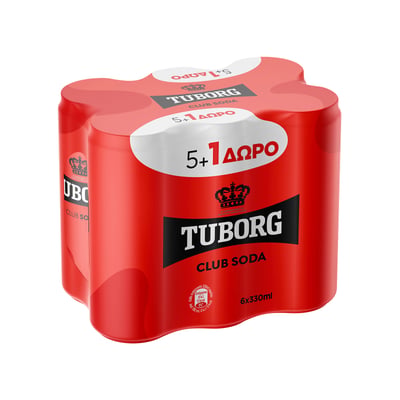 Tuborg Club Soda 330ml x6
