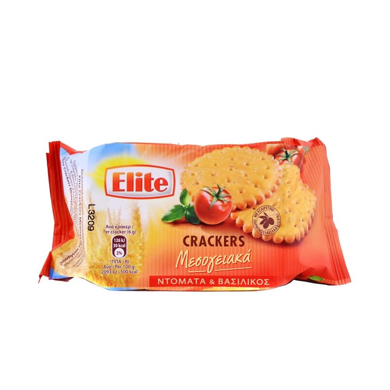 Elite Mediterranean Tomato Basil Crackers