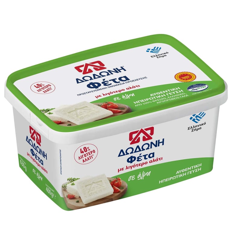 Δωδωνη 400G Φετα (-40% Λιγοτερο Αλατι) Σ