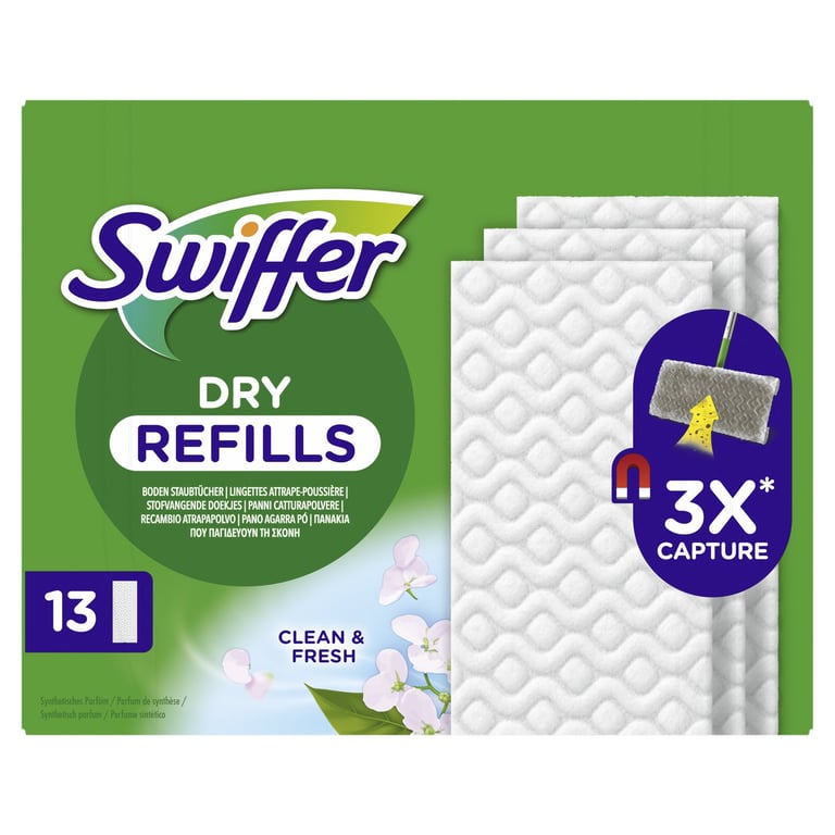 Swiffer Wet Cloths Refills 13 Pieces