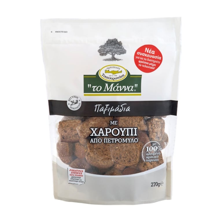 Μαννα Carob Rusk from Stone Mill 270g