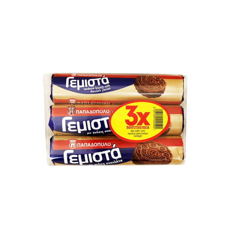 Παπαδοπούλου Filled Biscuits Cocoa