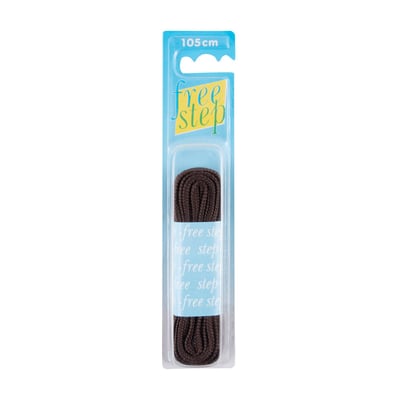 Free Step Round Shoelaces Brown 75cm