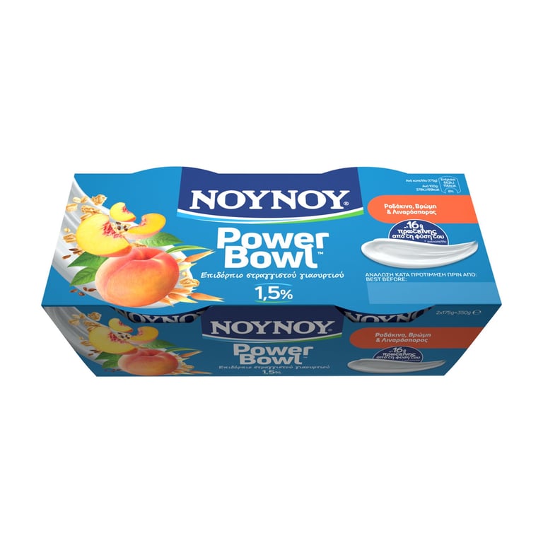 Νουνου Power Bowl Peach 2% 175gx2