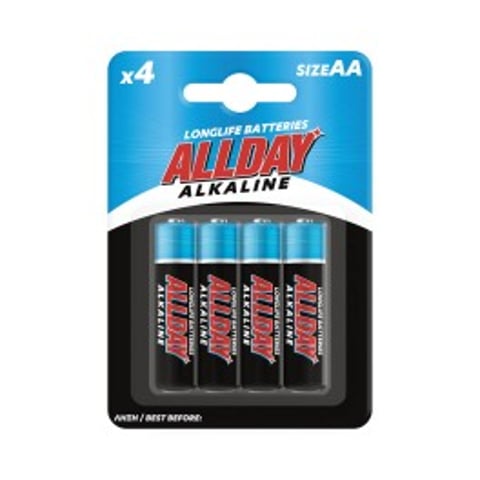 Allday Alkaline Batteries AA 4pcs
