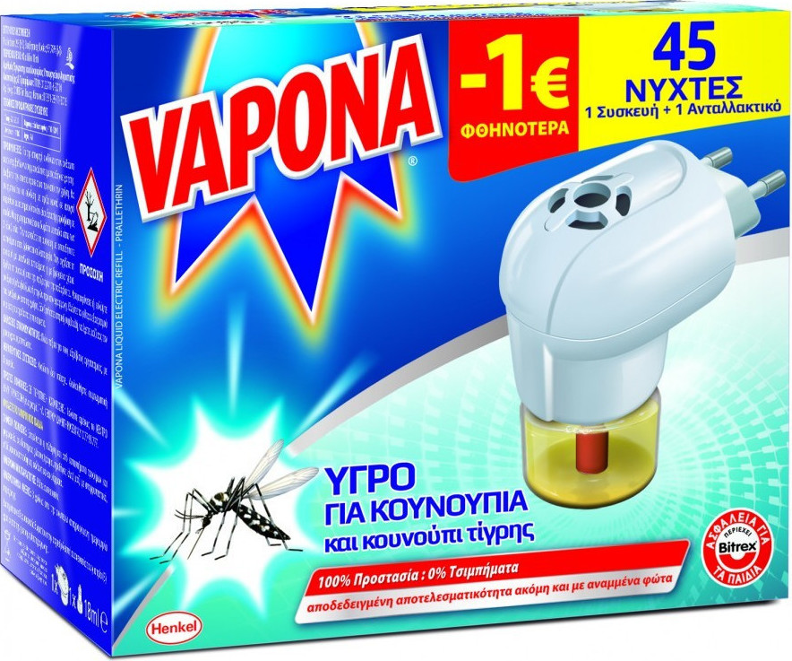 Vapona Device and Liquid Refill 45 Nights