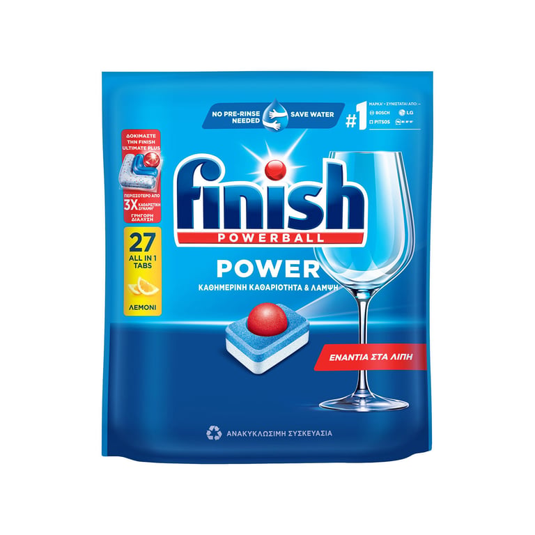 Finish Power All in 1 Lemon Tablets 27pcs