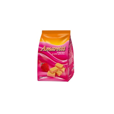 Amaretti Wafer Cookies Strawberry 125g