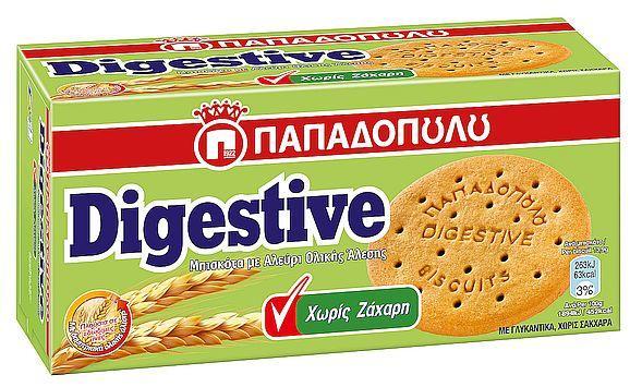 Παπαδοπούλου Digestive Sugar-free Biscuits 250g