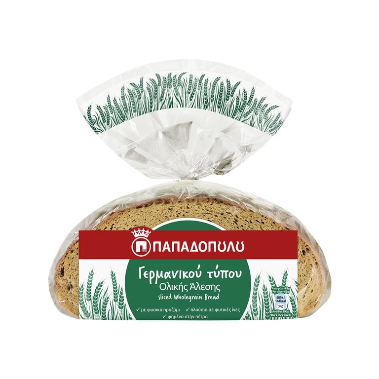 Παπαδοπούλου German Type Whole Grain Bread