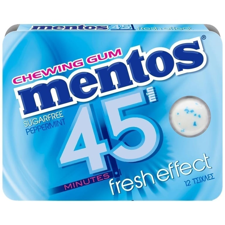 Mentos 45 Min Peppermint Fresh Effect Gum