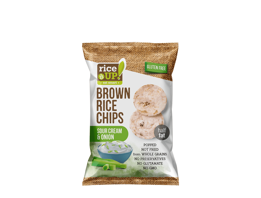Rice UP! Gluten-free Rice Chips Sour Cream Onion 60g