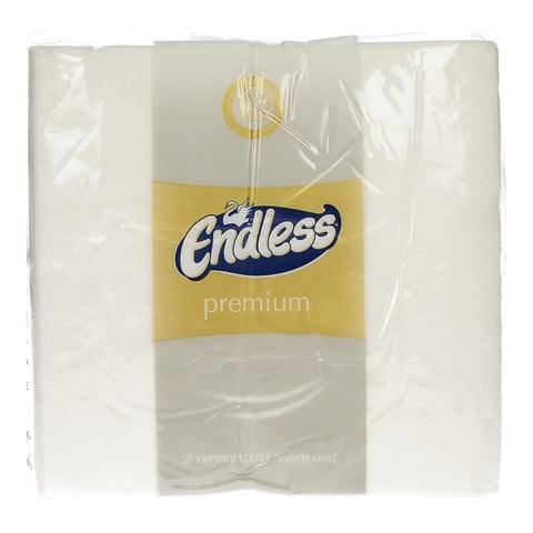 Endless White Napkins 33x33 50 Sheets