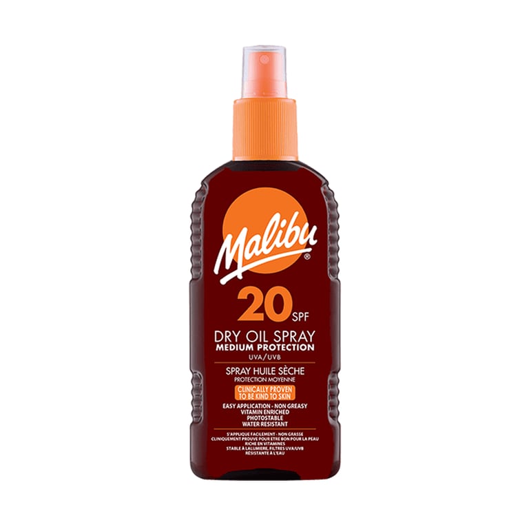 Malibu 200ml DRY OIL Spray SPF20