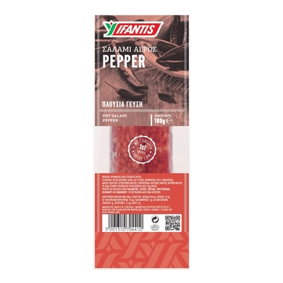 σαλάμι αέρος pepper χωρίς γλουτένη 180g