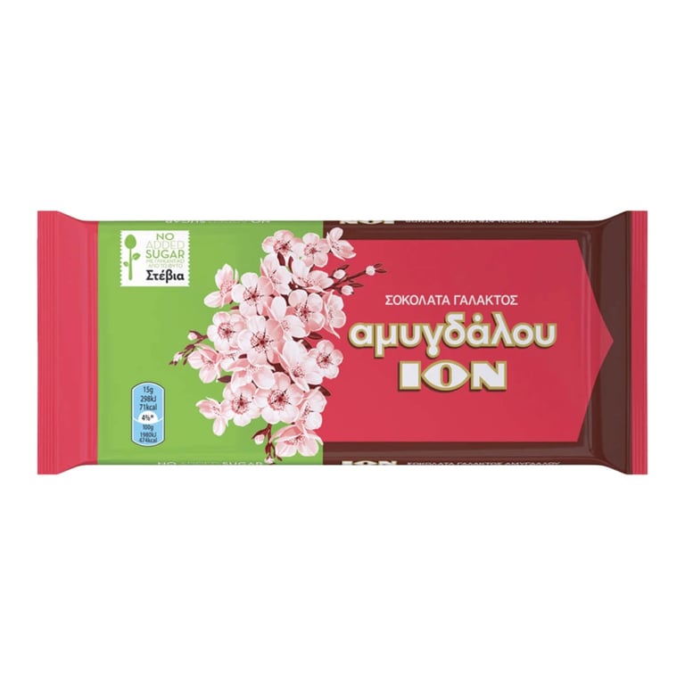 ΙΟΝ Almond Chocolate Gluten-free Sugar-free 60g