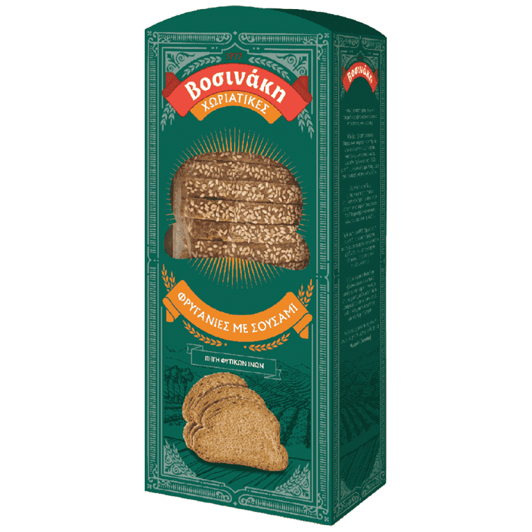 Βοσινάκη Village-style Rusks with Sesame 240g